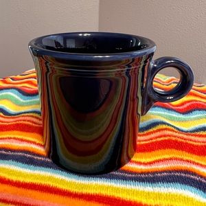 💙 Fiesta ware Tom and Jerry Mug Cobalt Blue Fiesta Ring Mug Excellent Like New!